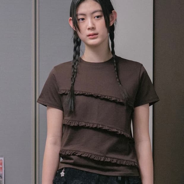 오헤시오 프릴 티셔츠