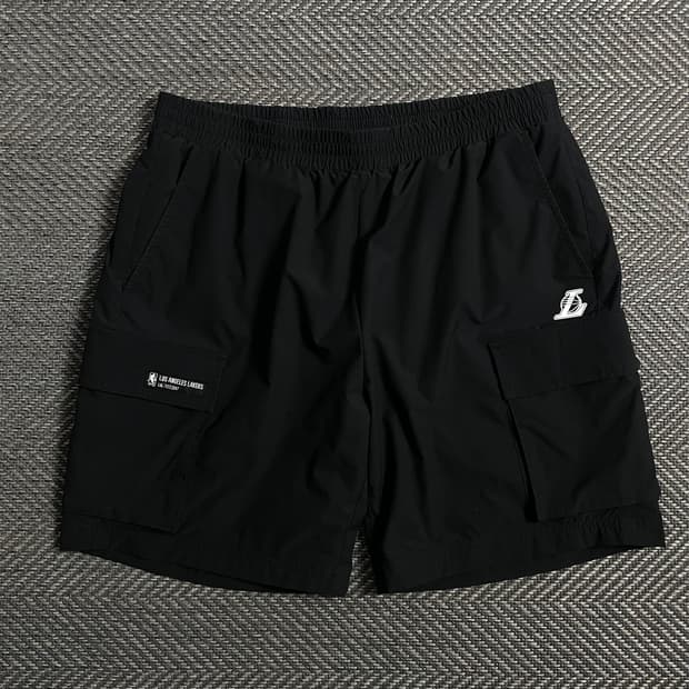 NBA LA LAKERS 카고 유틸리티 컴포터블 쇼츠 블랙o 5033