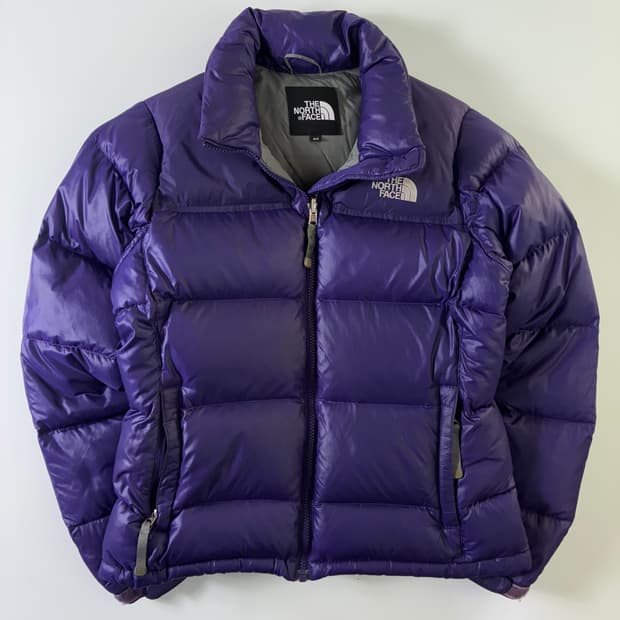 The North Face 노스페이스 00‘s 퍼플 유광 구스다운 패딩