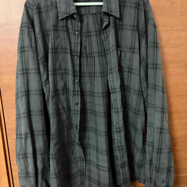 L) 브랜디드 올데이 체크 셔츠