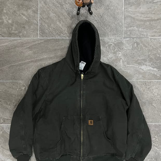 (XL) 칼하트 후드 덕 액티브 자켓 J130 MOS 모스그린