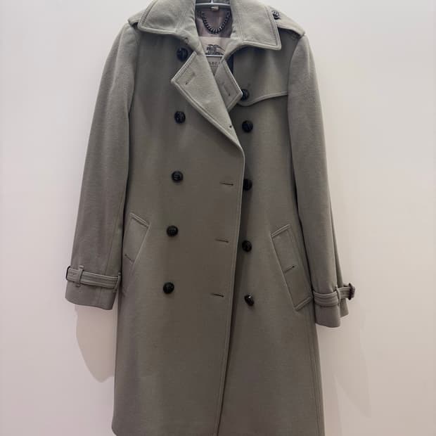 버버리 울 트렌치 코트 (UK6 / ITA 38 /USA 4)
