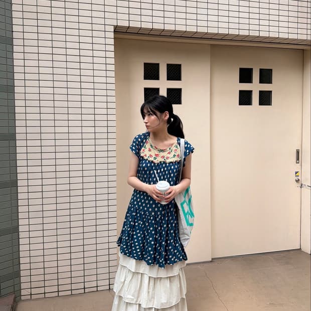 sunao kuwahara, flower dress