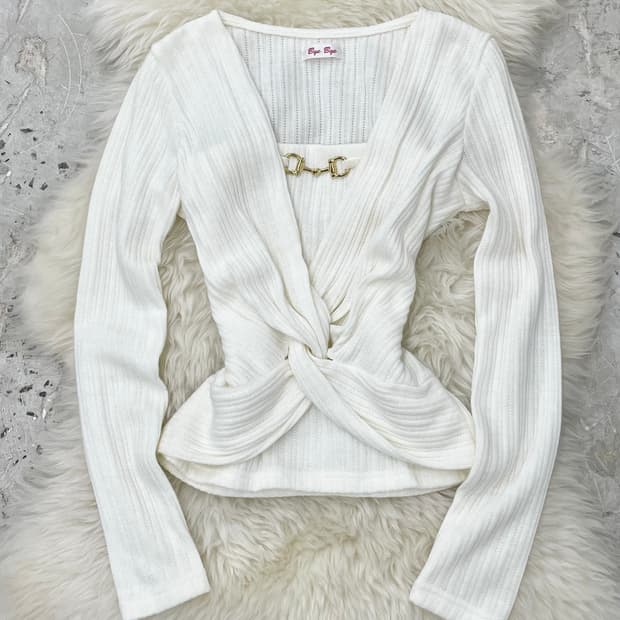 갸루 레이어드 꼬임 탑