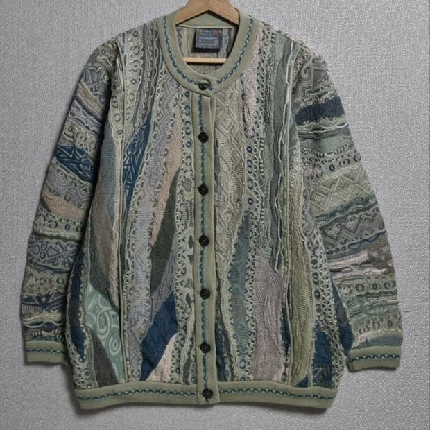 오버핏 S ) 쿠지 케이블 니트 가디건