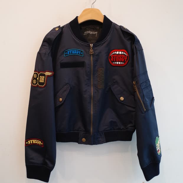 Stussy 스투시 재팬 우먼라인 패치 항공점퍼