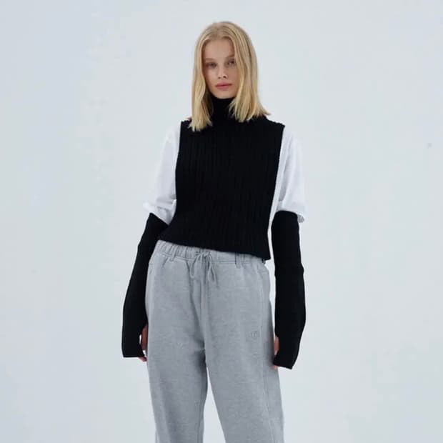 더오픈 프로덕트 오픈와이와이 니트탑세트