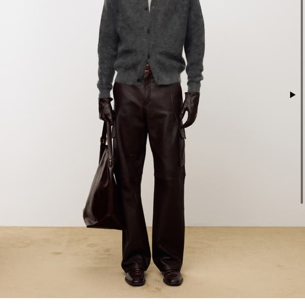 토니웩 알파카 모헤어 크루넥 가디건 m