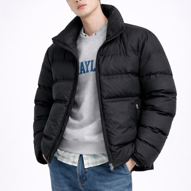 딕 비켐버그 백로고 퀄팅 패딩 자켓