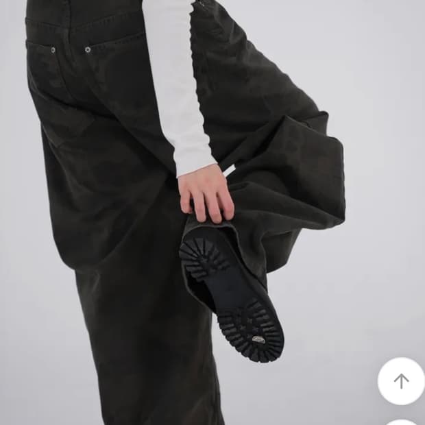 OOTJ 레오파드 카모 와이드 팬츠