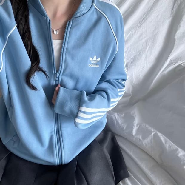 유일매물) 아디다스 베이비 블루 져지 양도 희귀 슈퍼스타 투웨이