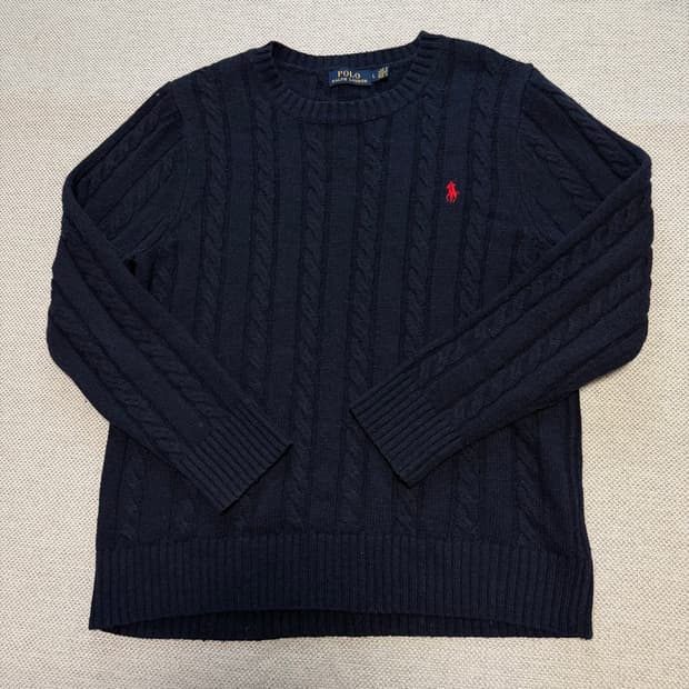 폴로 랄프로렌 라운드 케이블 니트