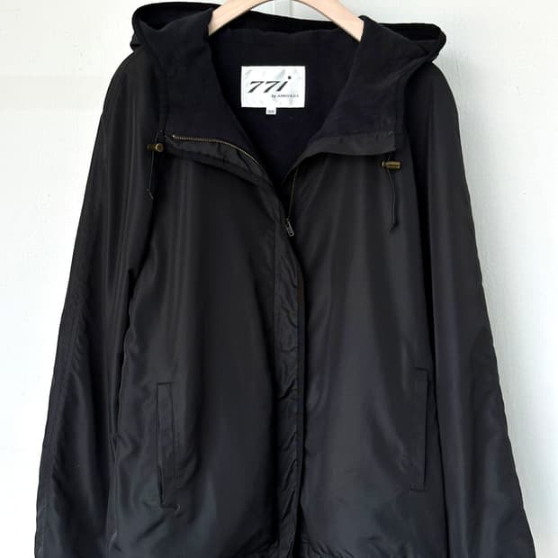Inner fleece washed poly easy parka