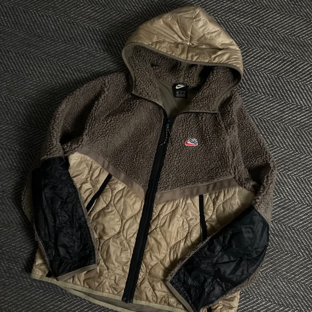 나이키 NSW 헤리티지 쉐르파 플리스 자켓y 3369