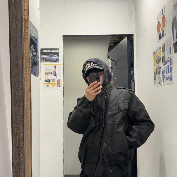 소가죽 레이싱 레더자켓