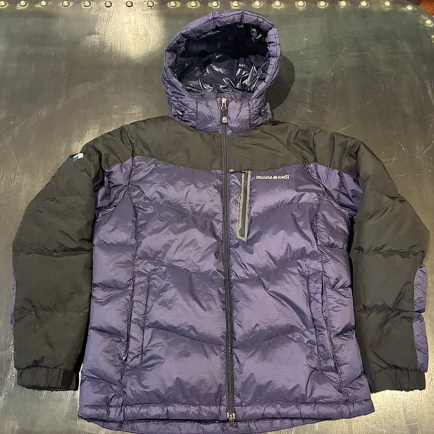 105) 몽벨 윈드프루프 구스다운 패딩 딥 퍼플