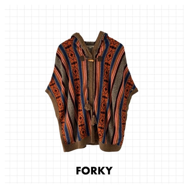 Thursday Island poncho cardigan