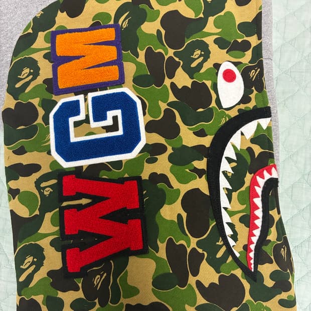 베이프ABC CAMO 샤크 풀오버 후디 2XL