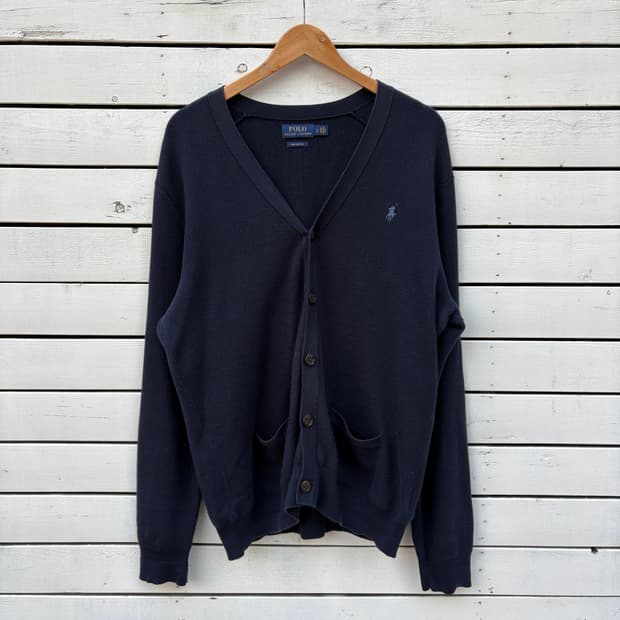 Polo 폴로 피마코튼 니트 가디건