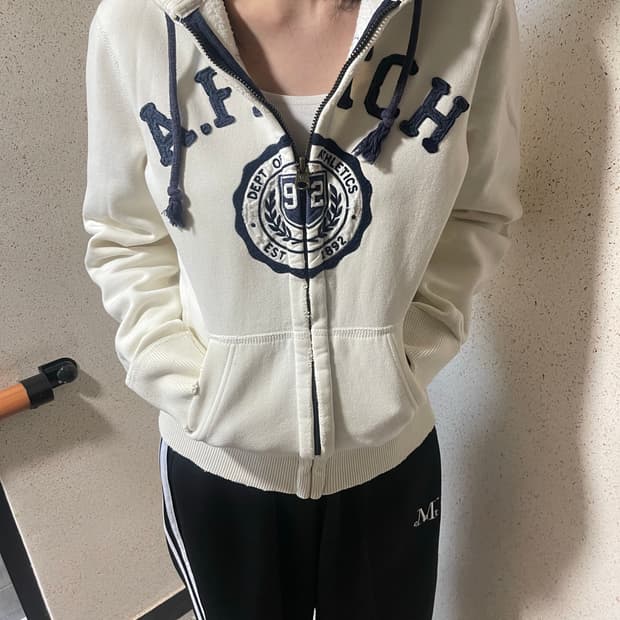 아베크롬비 빅로고 후드집업