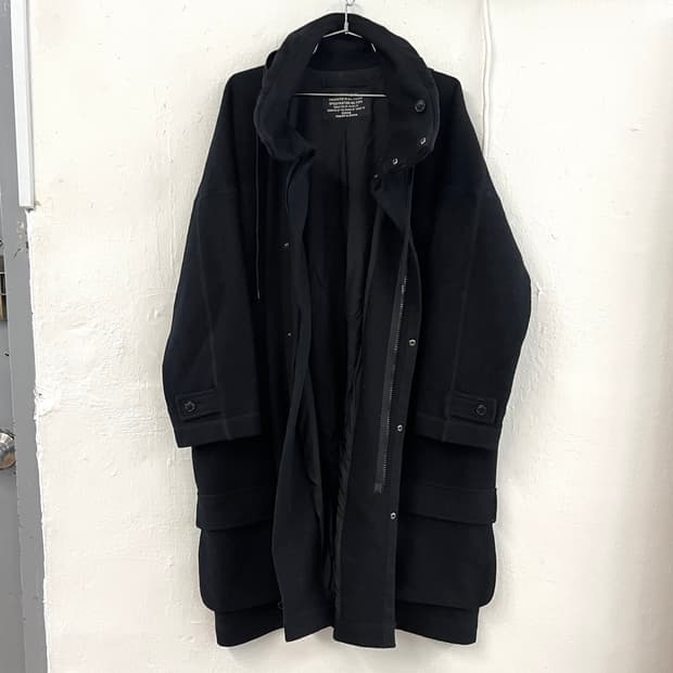 주카 2017AW 울 밀리터리 피쉬테일 코트