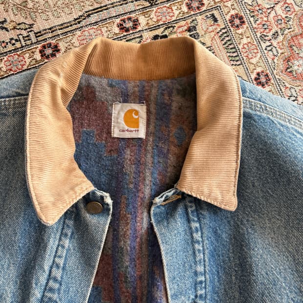 레어 빈티지 칼하트 데님 자켓