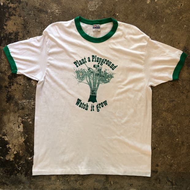 70s~90s Ringer T-shirt-XL