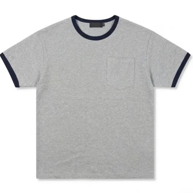 [unisex] 피터 리벳 포켓 링거 반팔 티셔츠