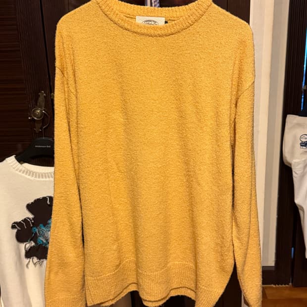 [남성M]암피스트 니트 옐로우 머스타드