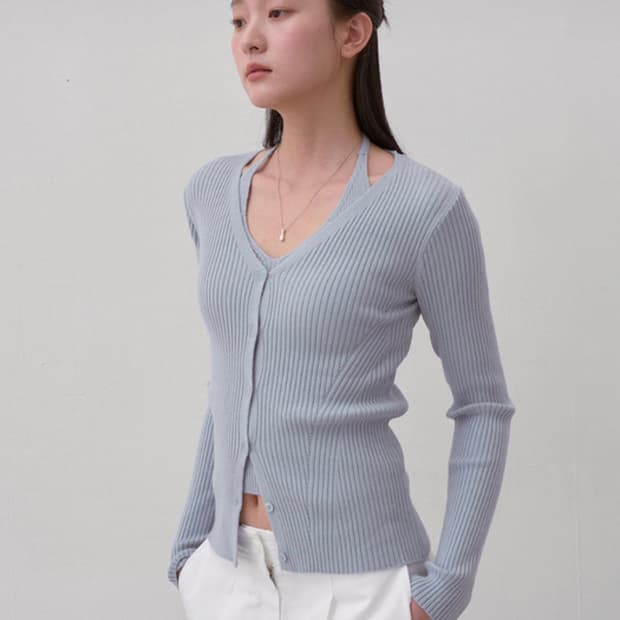 어윗 홀터넥 가디건 세트 HALTER NECK CARDIGAN