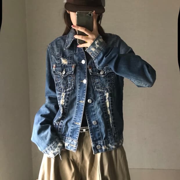 트루릴리젼 데님 자켓