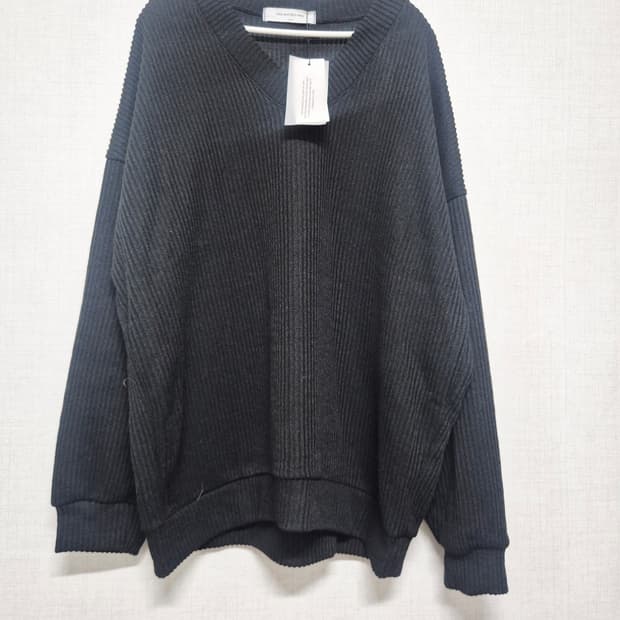 블랙 오버핏 니트