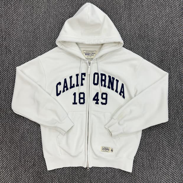 후아유 캘리포니아 후드집업 화이트