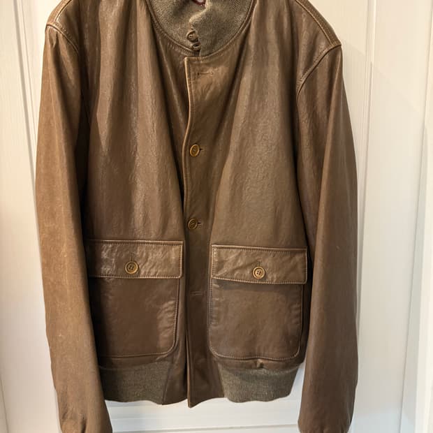 스튜어트 a-1 가죽자켓 xl