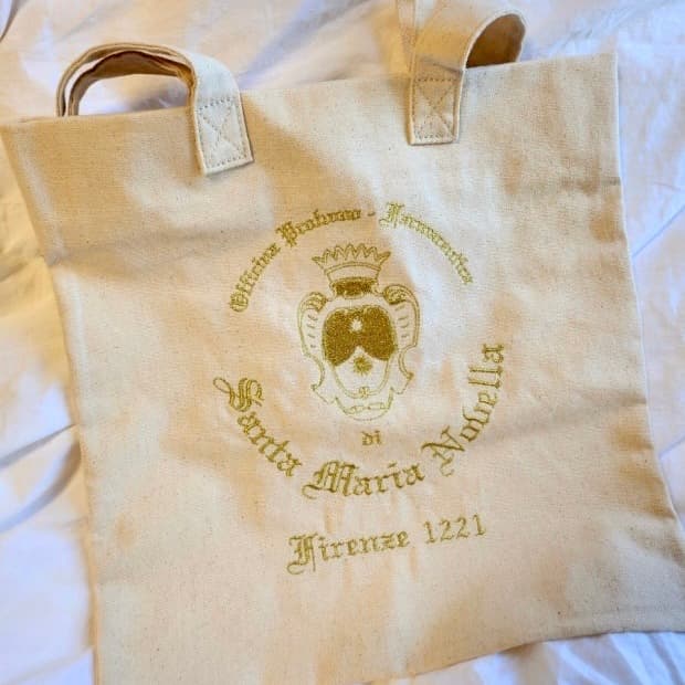 산타마리아노벨라 로고 에코백