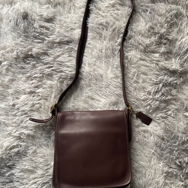 올드코치 빈티지 코치 브라운 가죽 크로스백