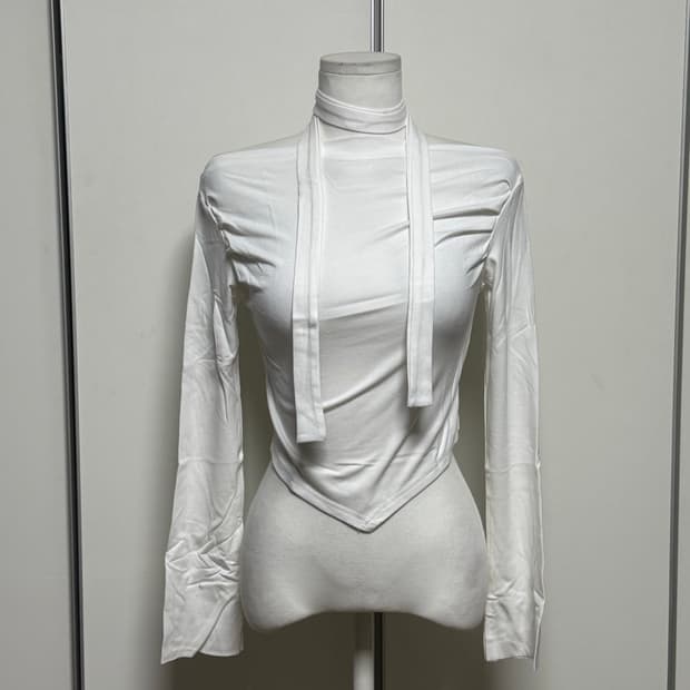 셔링 머플러 티 새상품 