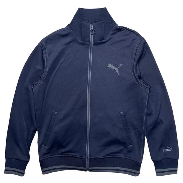 PUMA 하이넥 로고 트랙탑 네이비 M