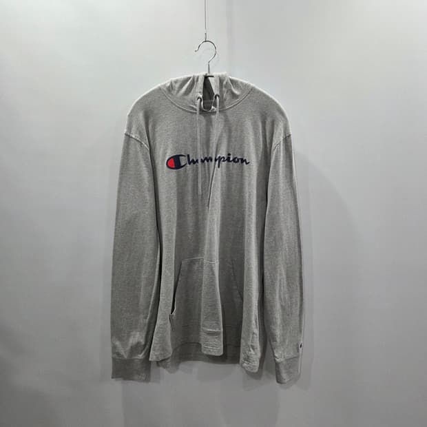 챔피온 스펠로고 프린팅 후드 롱슬리브 L
