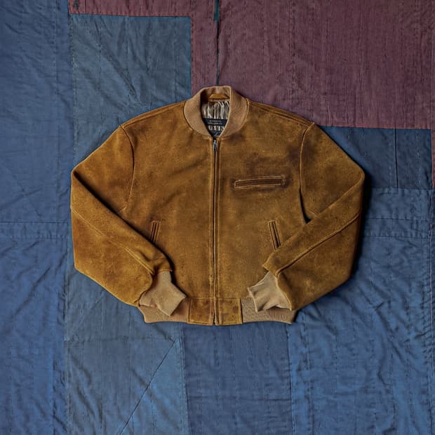 버드노트 티백 스웨이드 봄버