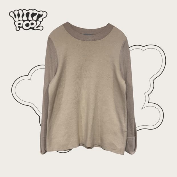 COS 코스 울 실크 캐시미어 니트 베이지