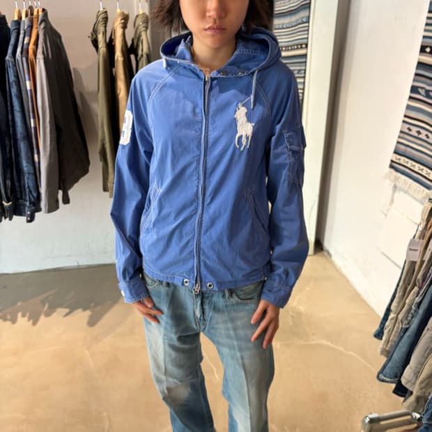 Polo Ralph Lauren 코튼 후드 윈드브레이커 S