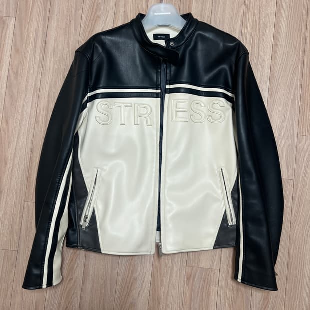 민타임 레더 자켓 블랙 L사이즈