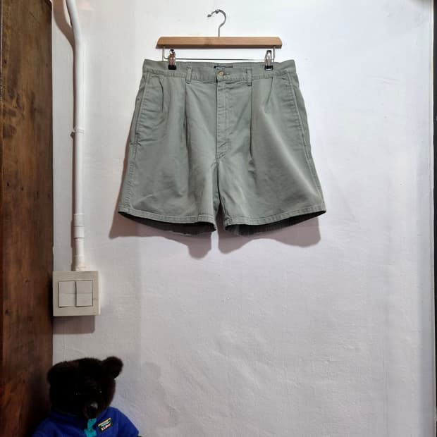 90s 폴로 USA 플리츠 치노 쇼츠 (Polo Short)