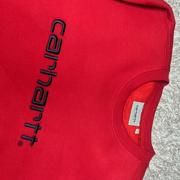 칼하트 빨간색 맨투맨티