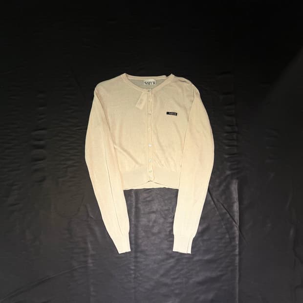 세터 삼페인 골드 펄 가디건