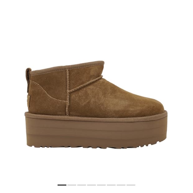 UGG 미국 체스트넛 어그 클래식 울트라 미니 플랫폼 240mm
