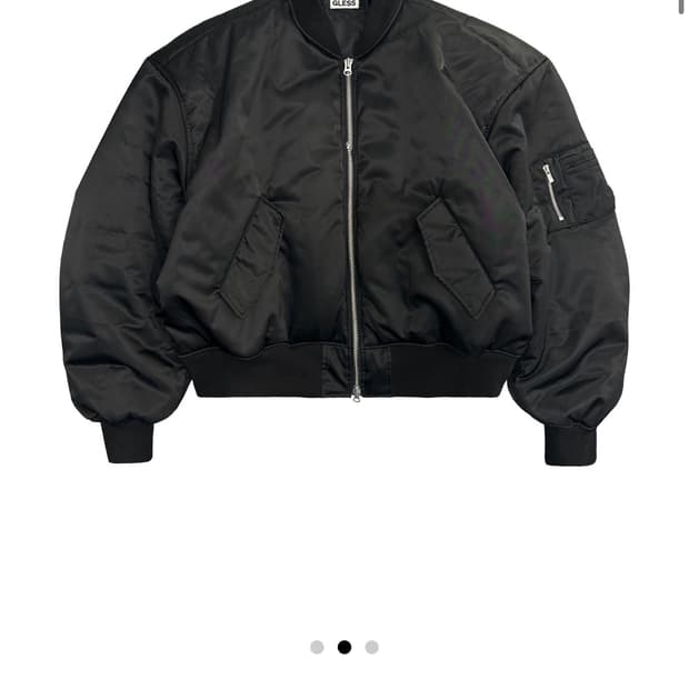 글레스 봄버 ma-1 블랙 