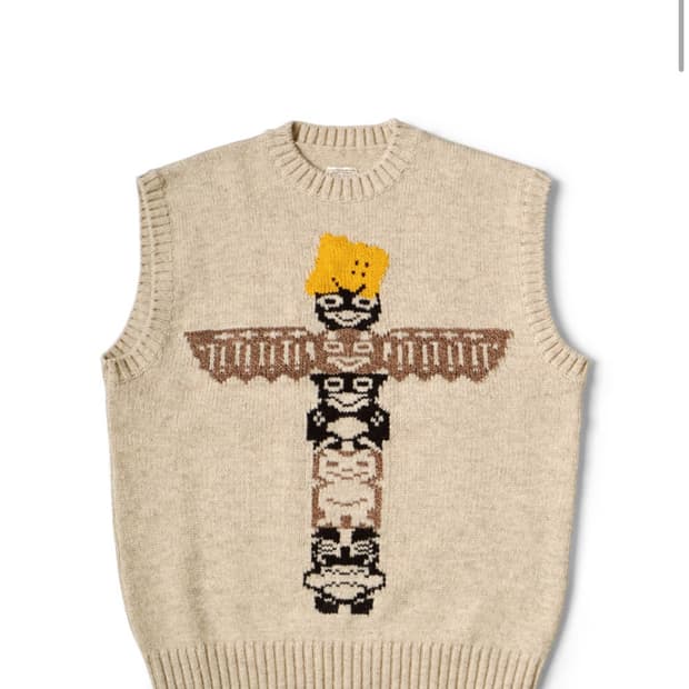 캐피탈 니트 조끼