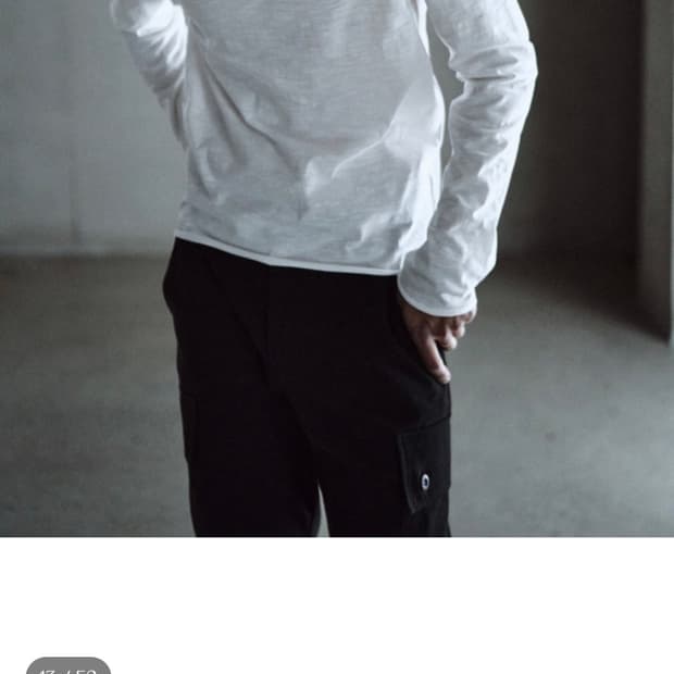 급처) 모노프리베 Textured Wool Long Sleeve 화이트